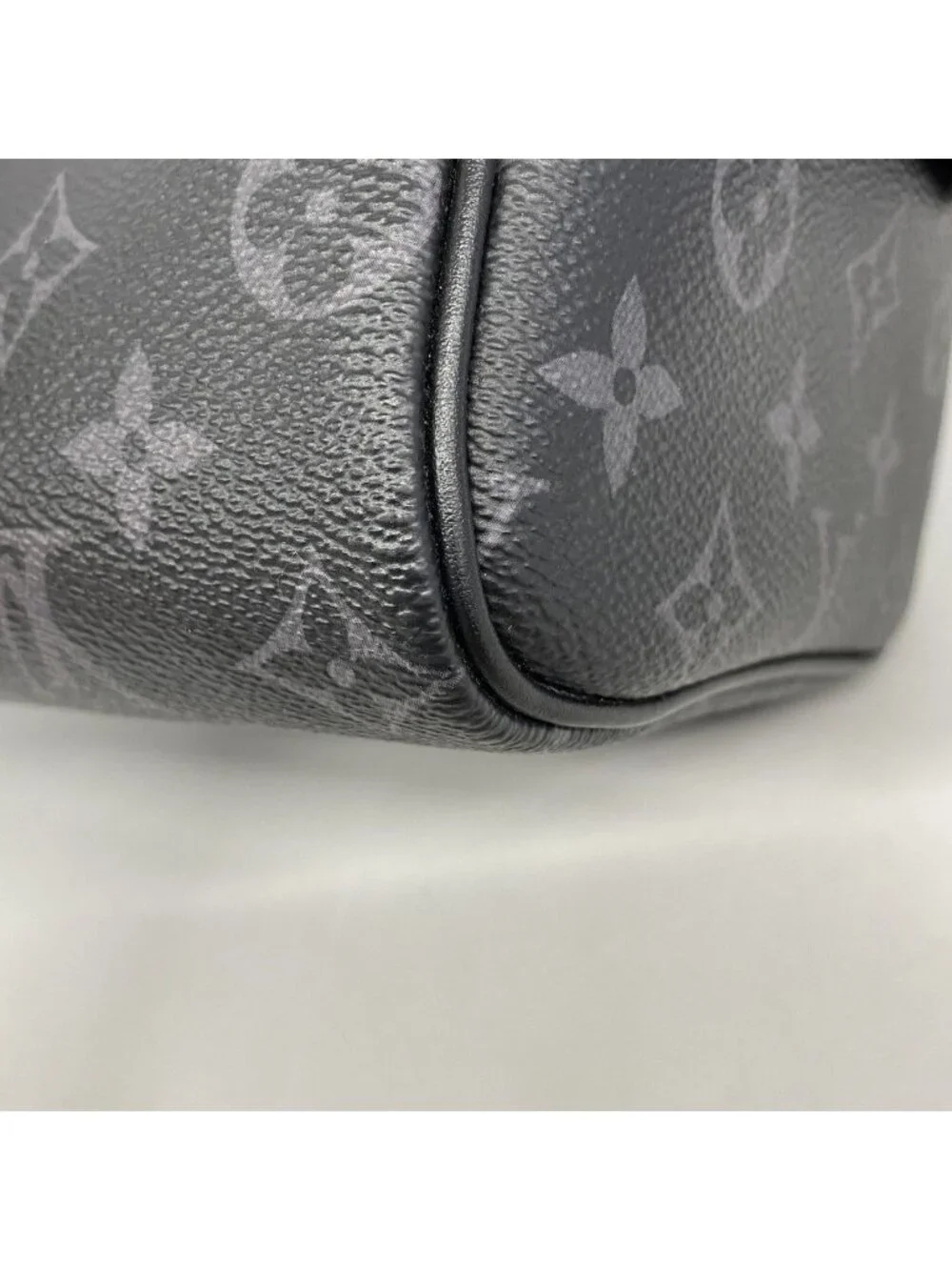 Louis Vuitton Handbag Monogram Empreinte Dopp Kit Black Gray